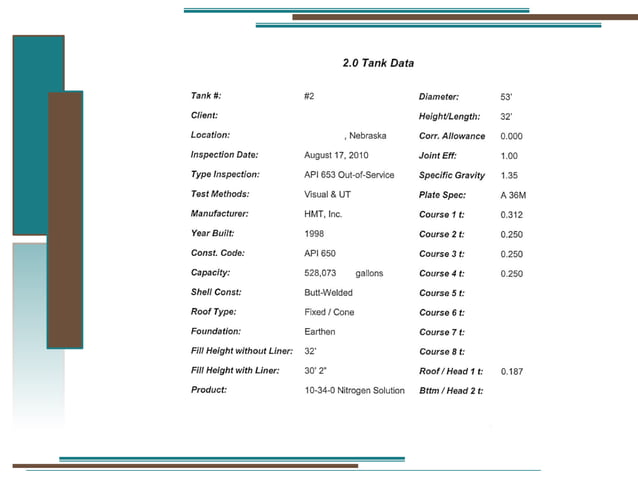 API 653 TANK INSPECTION.pdf | Civil Engineering Industry | Industries