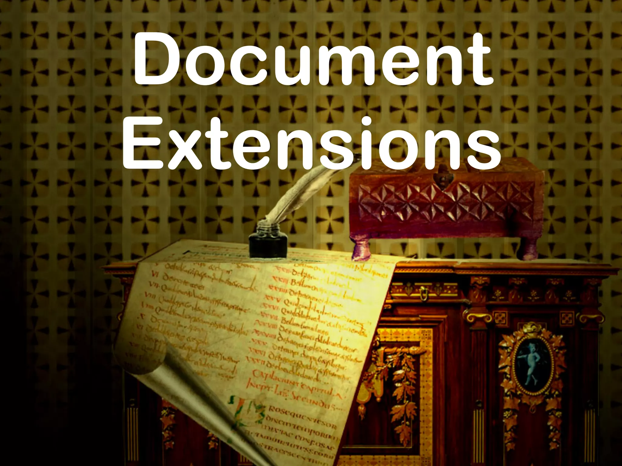 Document
Extensions
 
