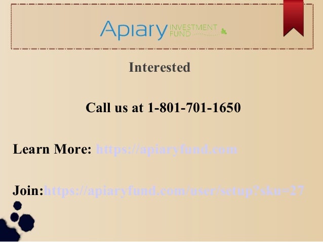Apiary fund forex