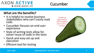 [DN Scrum Breakfast] API Automation Testing Using Retrofit & Cucumber | PPT