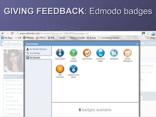GIVING FEEDBACK: Edmodo badges
 