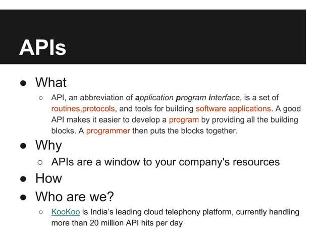 Api best practices | PPT image.