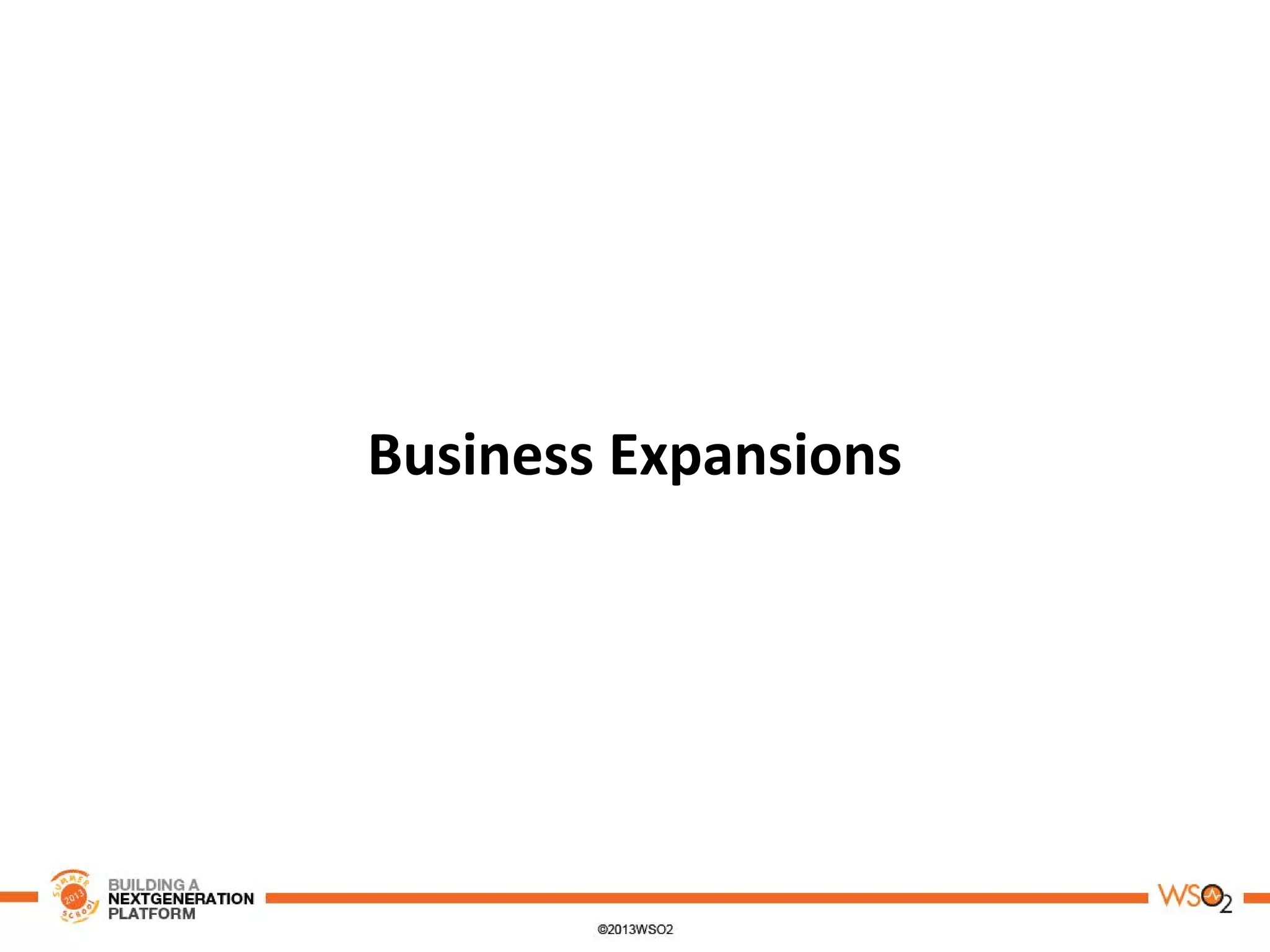 Business Expansions
 