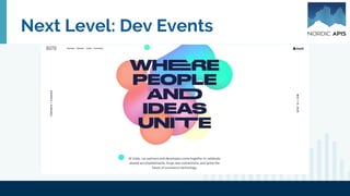 Next Level: Dev Events
 