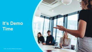© 2021 Cisco and/or its affiliates. All rights reserved.
It’s Demo
Time
© 2021 Cisco and/or its affiliates. All rights reserved.
 