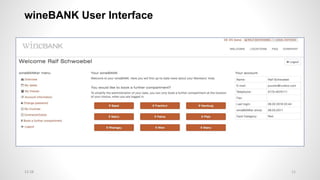 wineBANK User Interface
1112:28
 