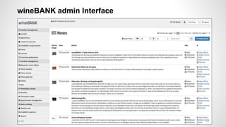 wineBANK admin Interface
1312:28
 