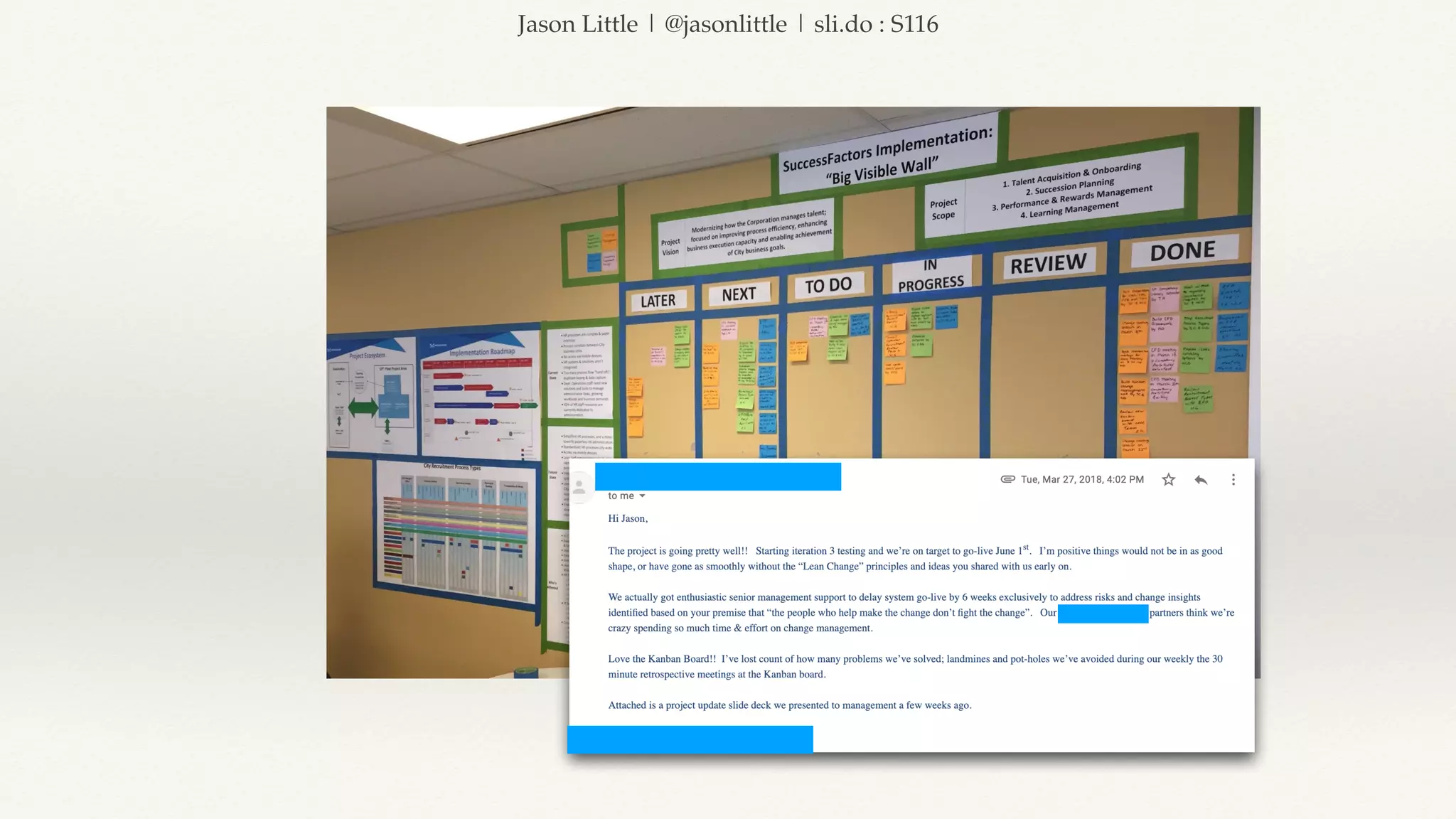 Jason Little | @jasonlittle | sli.do : S116
 