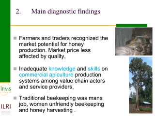 Apiculture value chain development based on experiences of IPMS and partners 