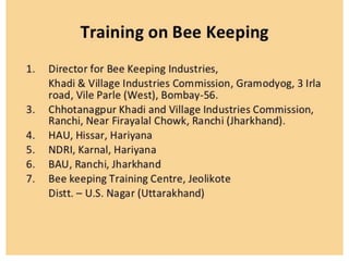 Apiculture and horticulture 