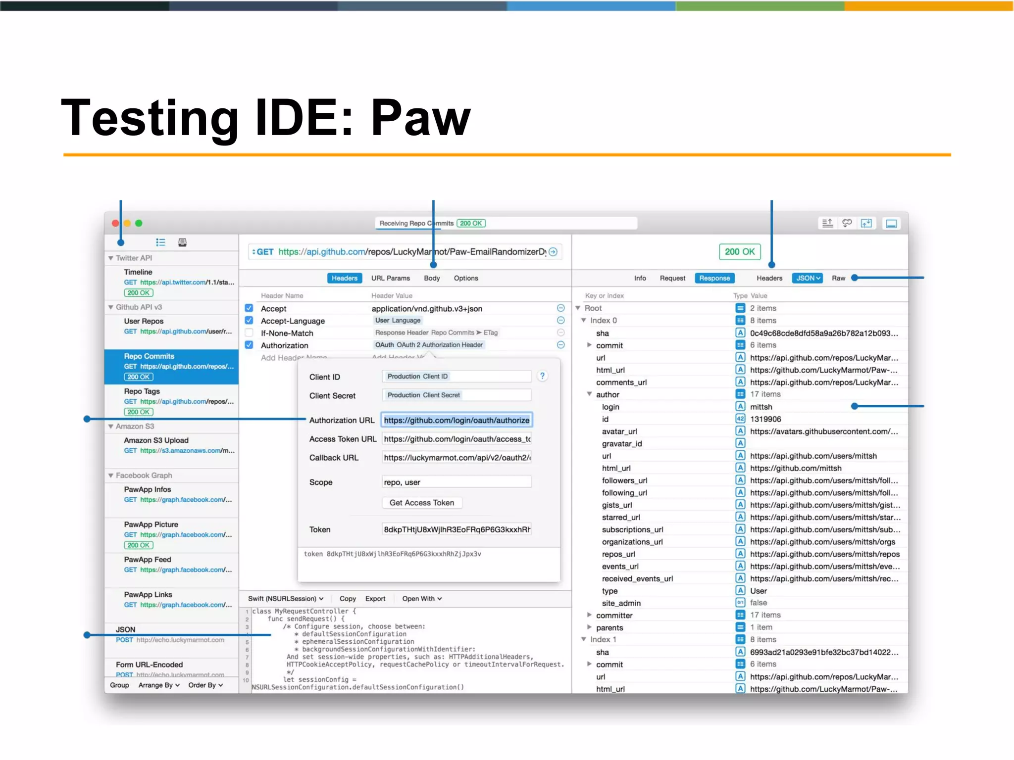 Testing IDE: Paw
 