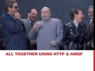 ALL TOGETHER USING HTTP & AMQP
 
