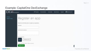 Page
Proprietary & Confidential
Example: CapitalOne DevExchange
21
 