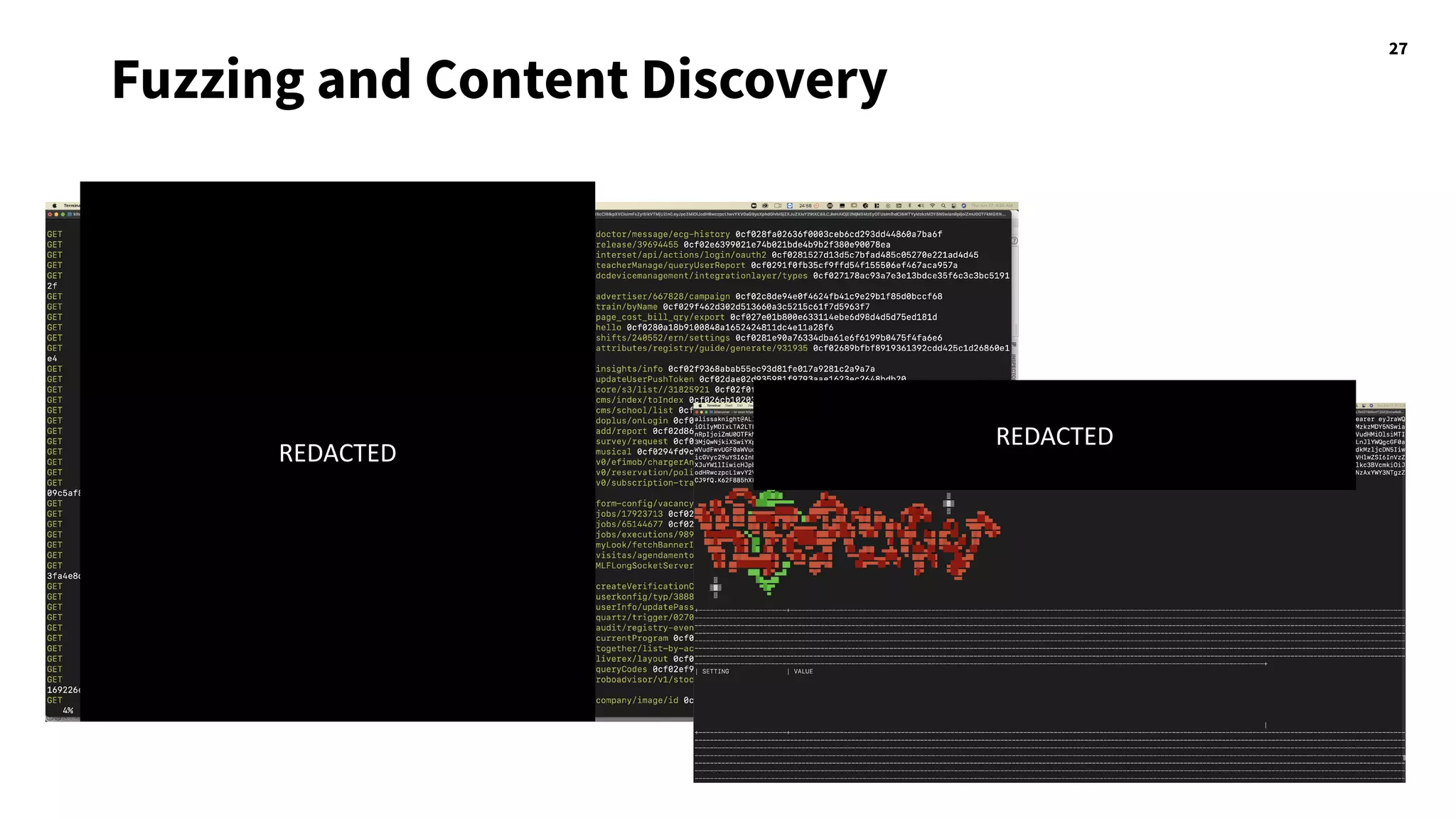 27
Fuzzing and Content Discovery
REDACTED
REDACTED
 
