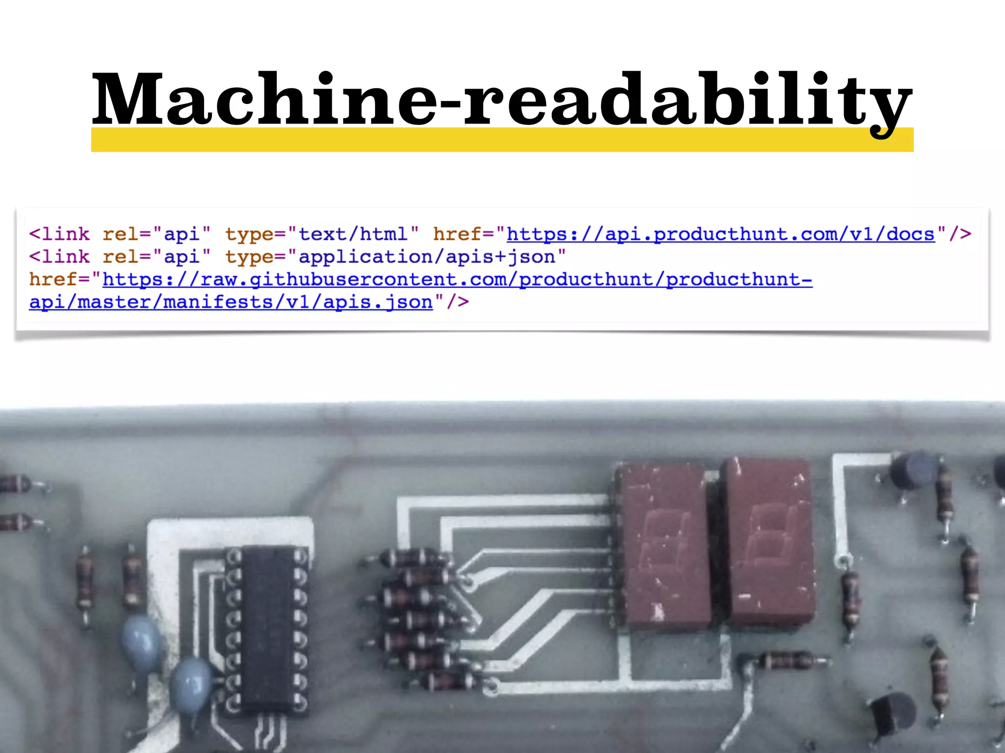 Machine-readability
 