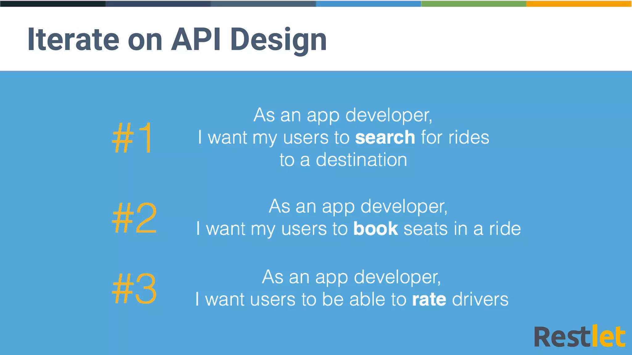 Iterate on API Design
 