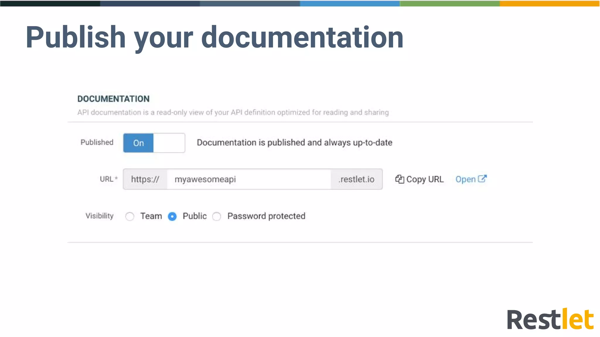Publish your documentation
 