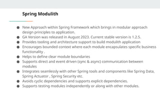Modulith Spring Boot apidays New York 2025 - Spring Modulith Design for Microservices by ...