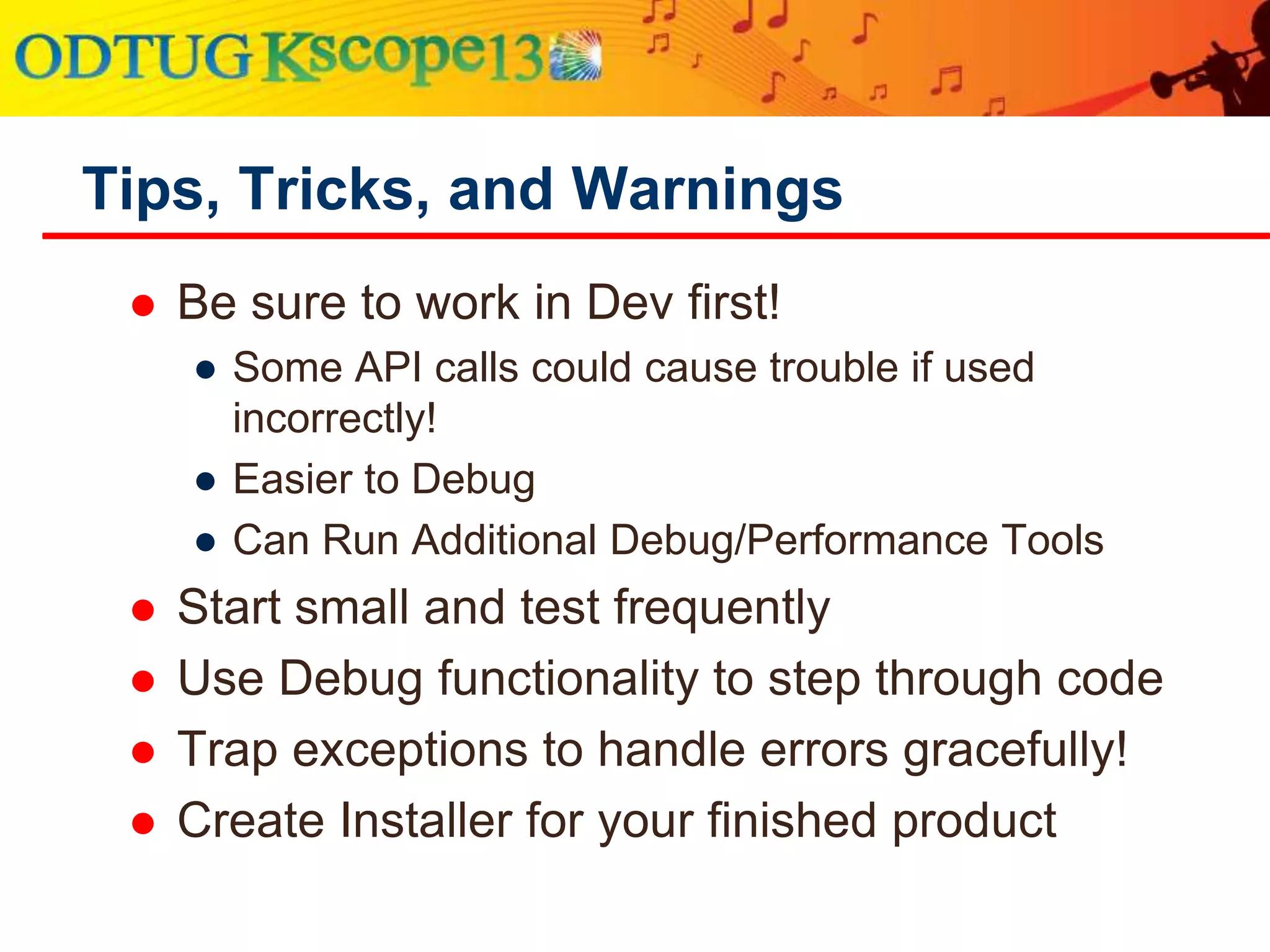 Prepare a Development
Environment
 