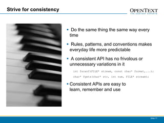 Developer Friendly API Design | PPT