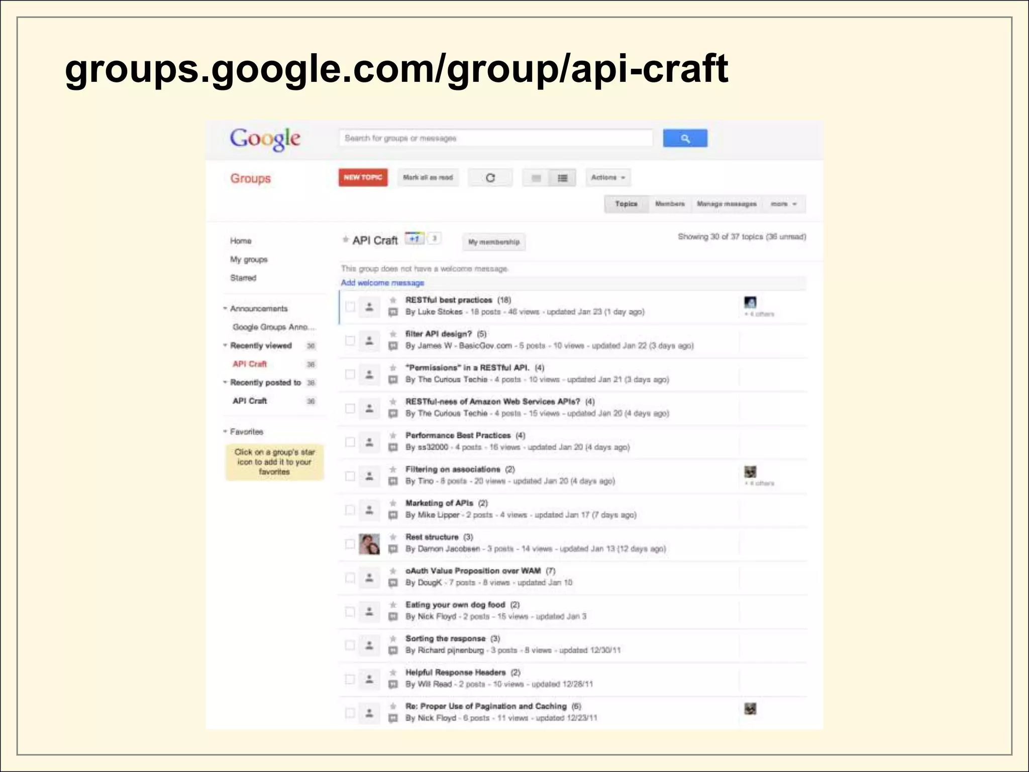 groups.google.com/group/api-craft
 