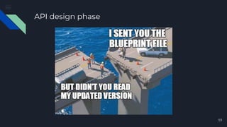 API design phase
13
 