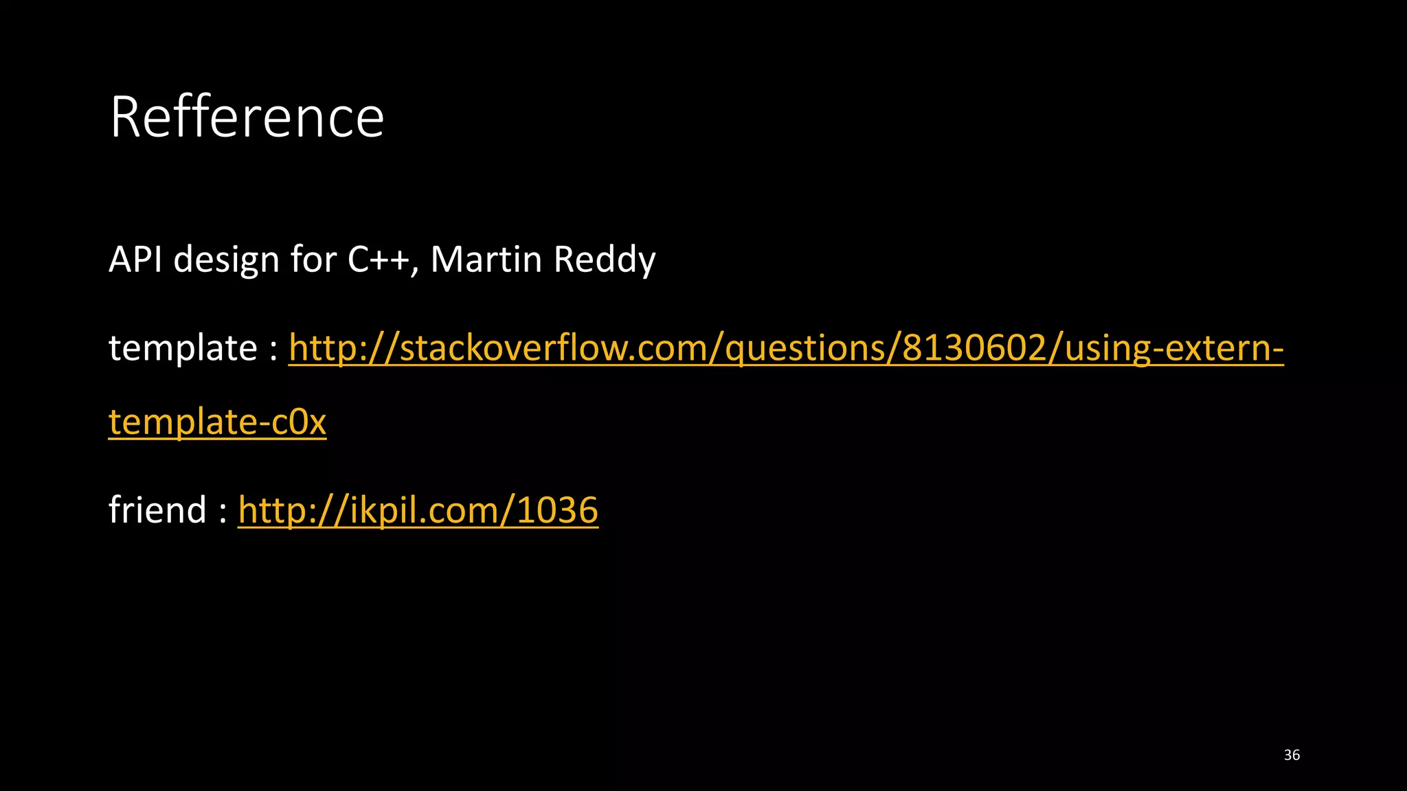 Api design for c++ 6장 | PPT