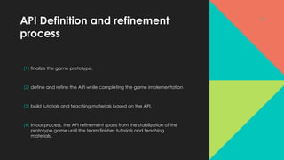 Software Engineering based computer game development - API DESIGN ...