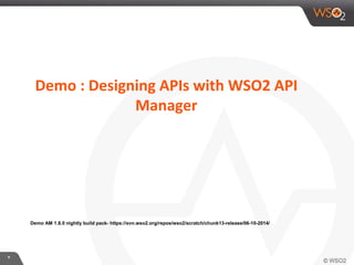 API designing with WSO2 API Manager | PPTX