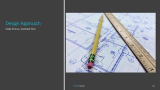 Design Approach
Code-First vs. Contract-First
23
 