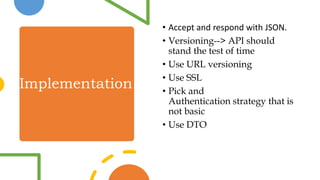 Api design tips | PPTX