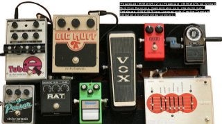 "Pedalboard (995939579)-2" by Pedalboard_(995939579).jpg: Michael 
Morel from Barcelona, Spainderivative work: Atlantictire (talk) - 
Pedalboard_(995939579).jpg. Licensed under Creative Commons 
Attribution 2.0 via Wikimedia Commons - 
 