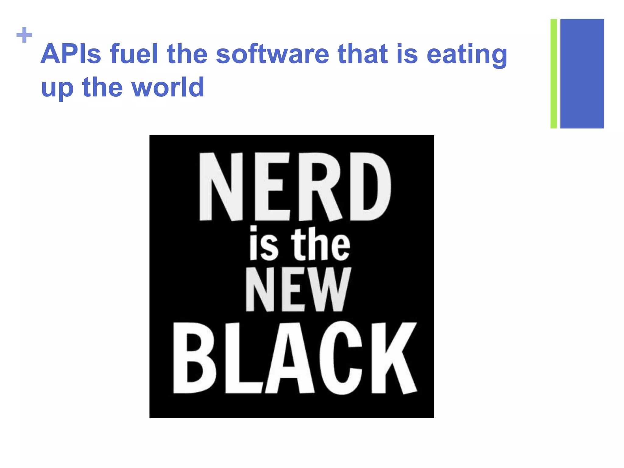 +
APIs fuel the software that is eating
up the world
 