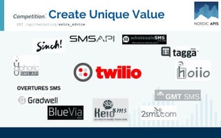 Some other Hidden Truths
GET /api/marketing/extra_advice
/usability
/advocacy
/evangelism
/support
/leadership
/seo
/model
/visibility
/directories
/docs
/portal
/dx
GET /marketing
/extra_advice
 