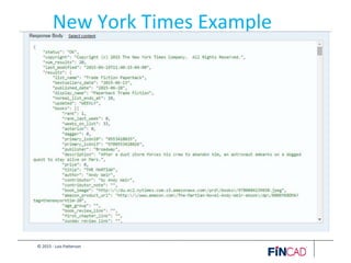 © 2015 - Lois Patterson
New York Times Example
 