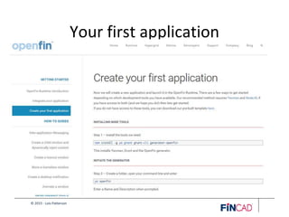 © 2015 - Lois Patterson
Your first application
 
