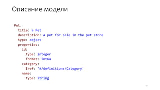 Описание модели
22
 