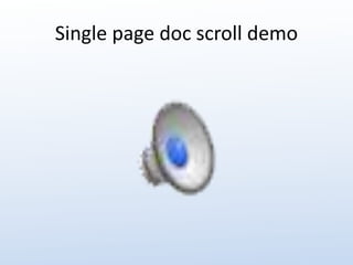 Single page doc scroll demo 
 