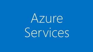 Azure
Services
 