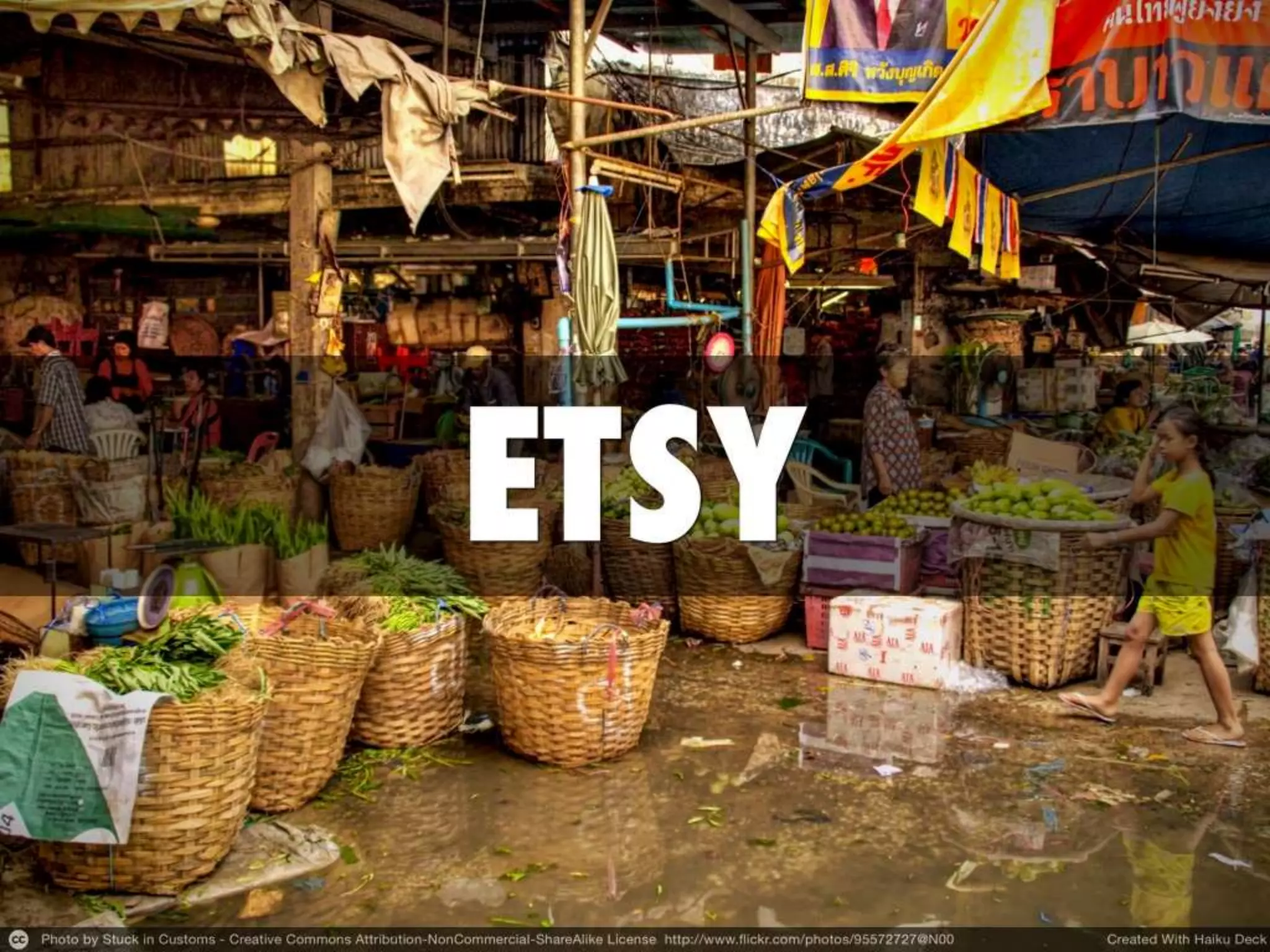 * Global company, 18 million items, 60 million monthly visitors, 25 million members
* Etsy sellers made over 1 billion dollars in 2013
* v2 API - standard REST, clients made multiple requests for a single view
* Access control added complexity
* Duplicated code and business logic
* v3 - domain resources, not row resources (not driven by DB schema)
* scripting for more complex requests (for multiple related resources) using bespoke
* Improved communication between backend and frontend engineers
* Faster iterations, more confidence in API
* Activity Feed went from asynchronous to on-demand, from minutes to sub-second
http://www.slideshare.net/PaulWright9
 