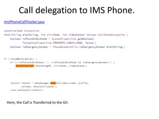 Api flow mo ims_call_initiation from telephony _ android | PPTX
