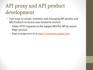 How to implement api proxy and products in apigee | PPT