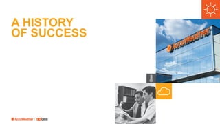 A HISTORY
OF SUCCESS
 