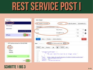 RReesstt SSeerrvviiccee PPoosstt II 
Schritte 1 bis 3 24 / 54 
 