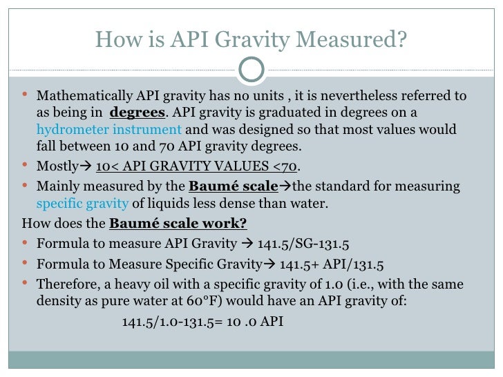 Api Gravity