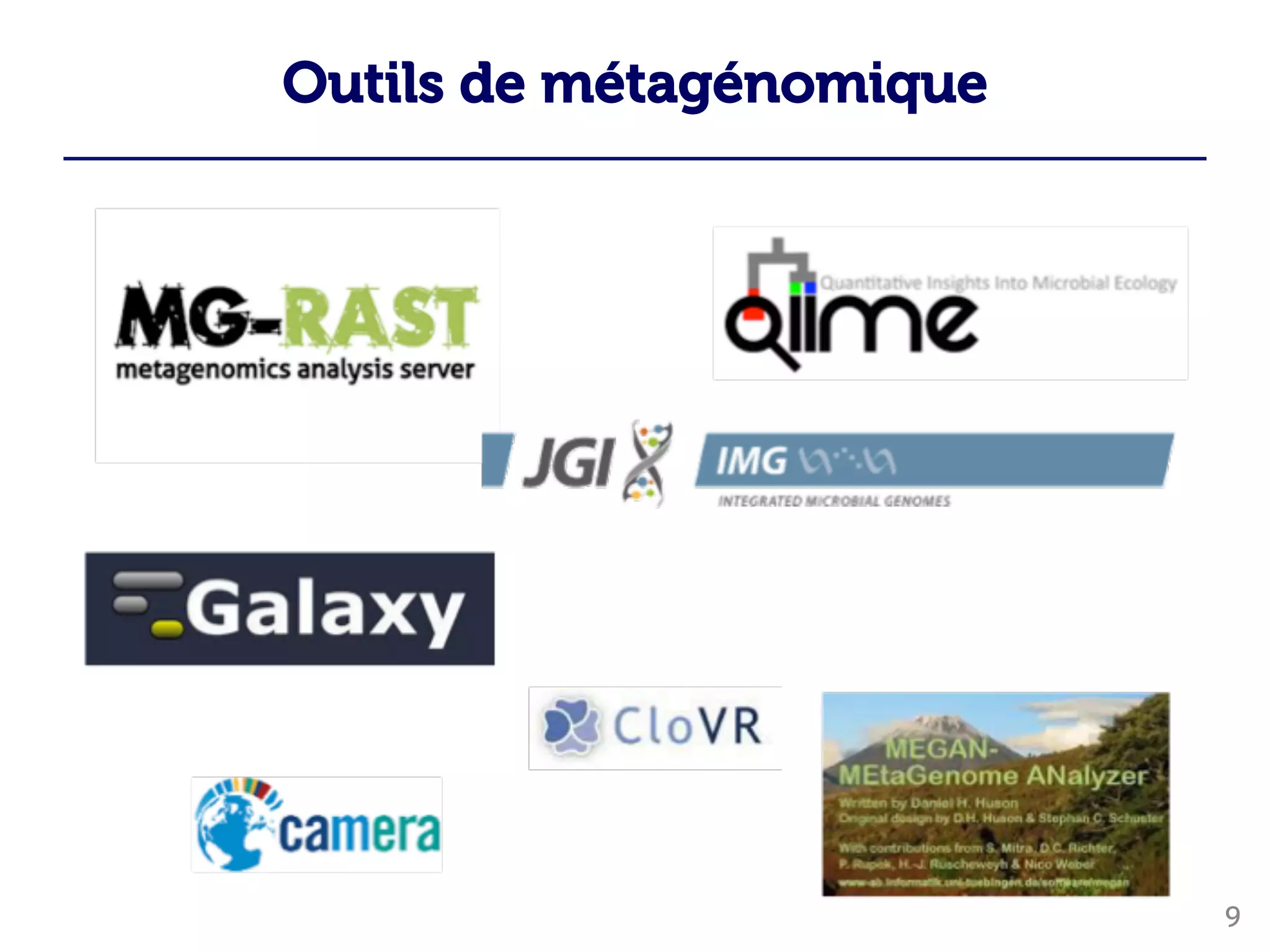 Outils de métagénomique
9
 
