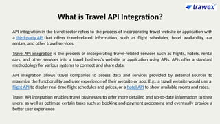 API Integration Company | Travel Booking API | PPTX