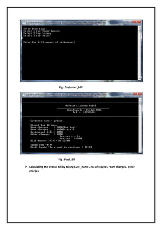 Hotel Management system in C++ | DOCX