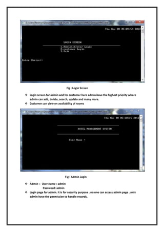 Hotel Management system in C++ | DOCX