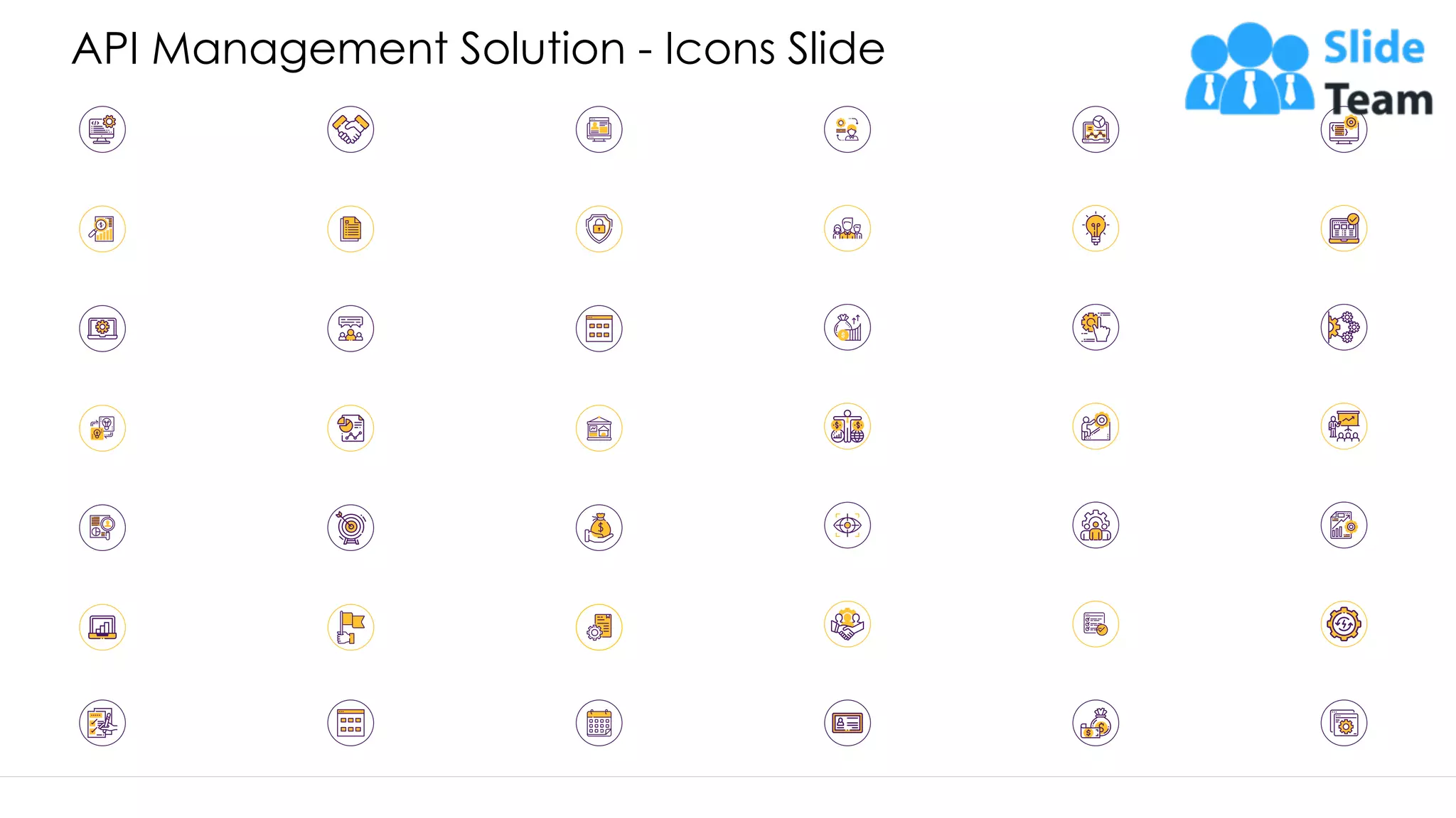API Management Solution - Icons Slide 35 